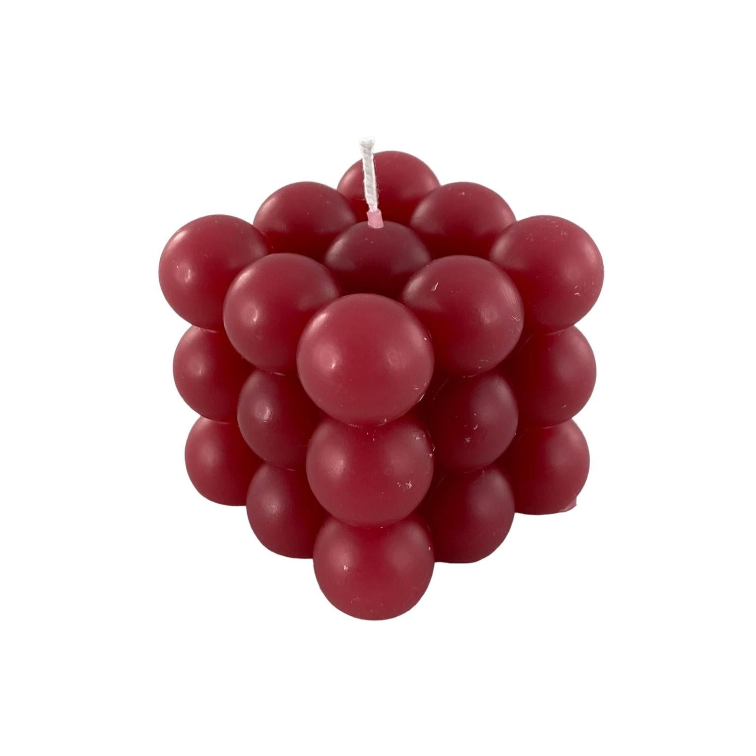 Vela 5.7X5.7X5.5 Vino Tinto Burbujas