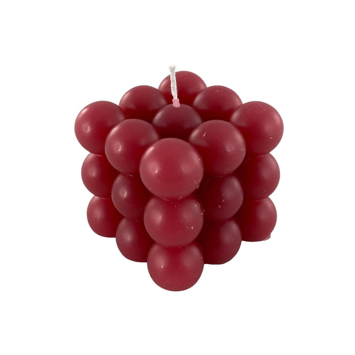 Vela 5.7X5.7X5.5 Vino Tinto Burbujas