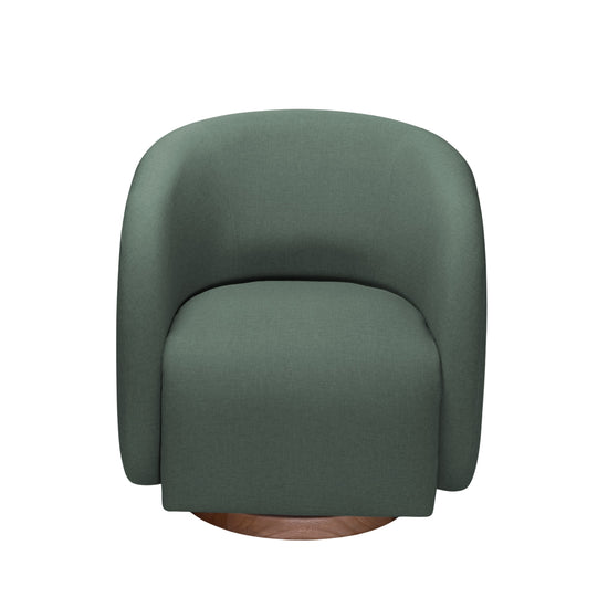 Poltrona Emilly Giratoria Eurolino Vertigo Verde, Natural