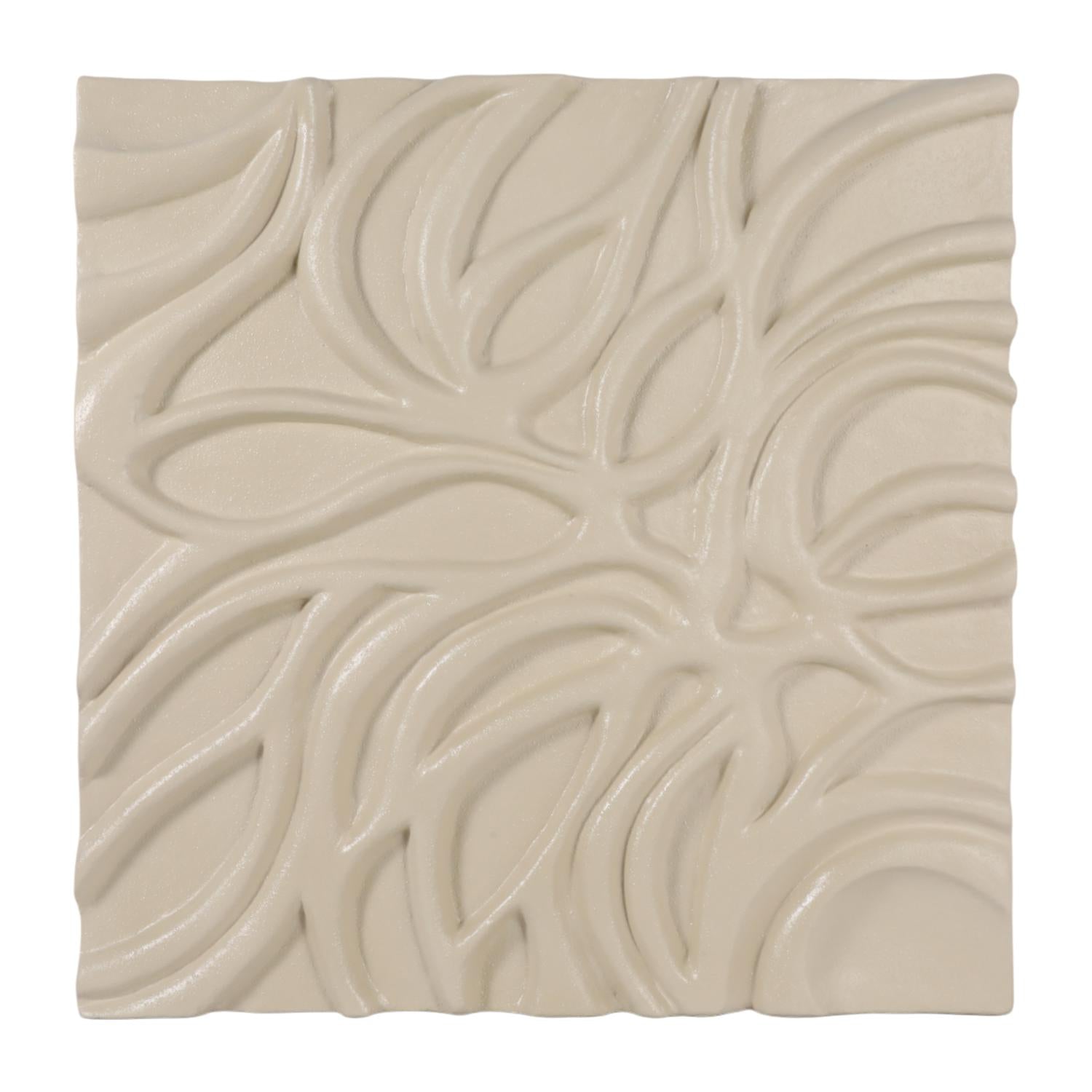 Cuadro 91X91X5 Beige Hojas Helix Lv261