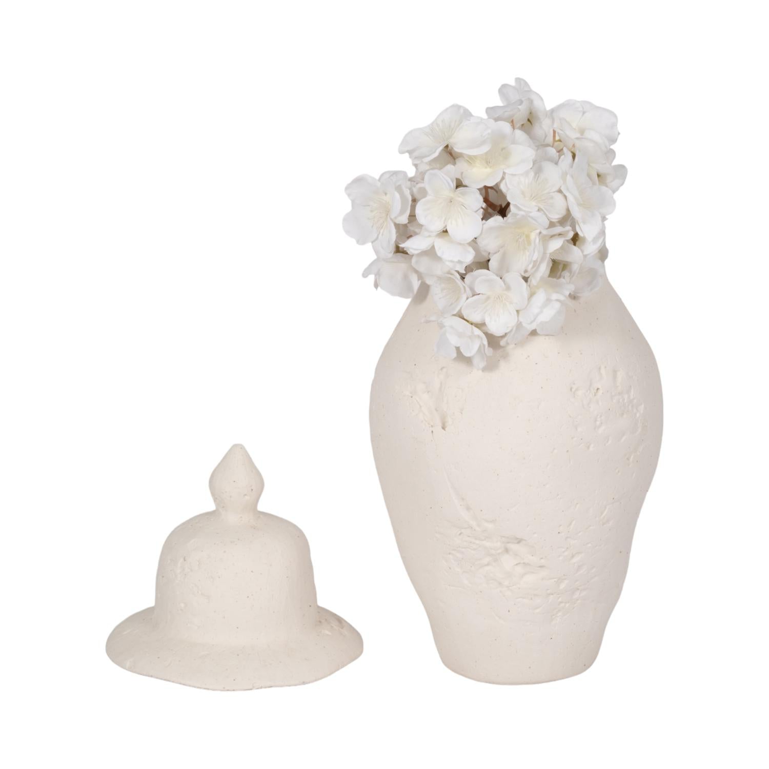 Anfora 41X19X19 Blanco Serenity Lv261