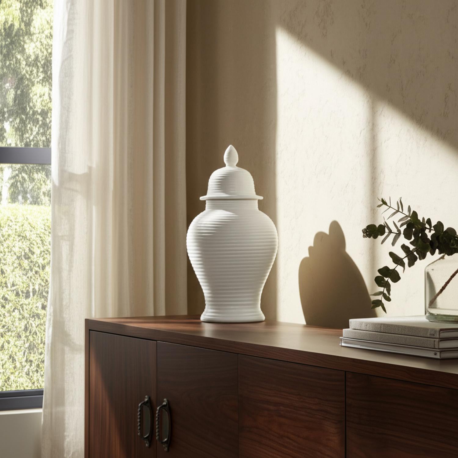Anfora 61X30X30 Blanco Celine Lv261
