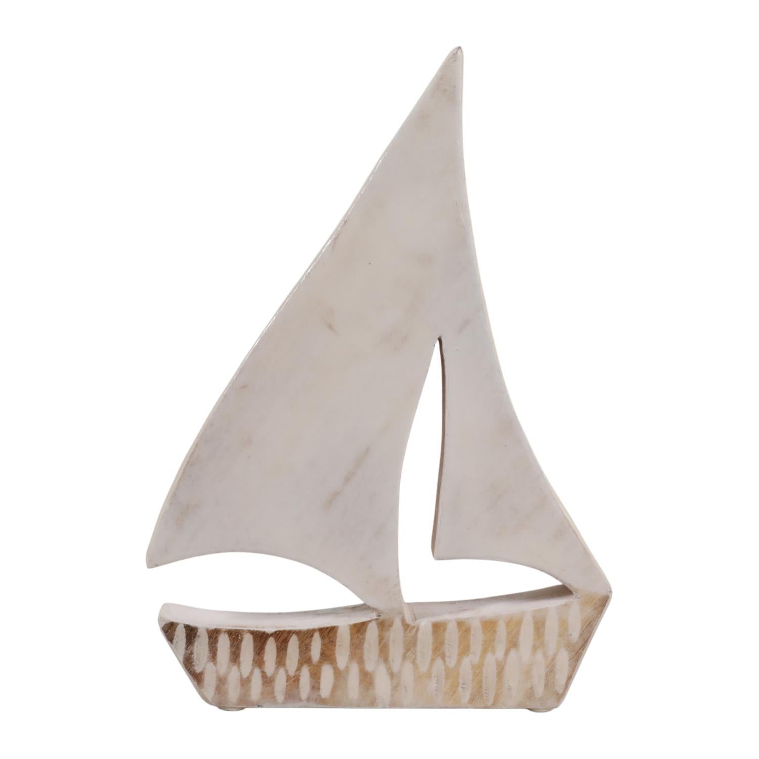 Figura 30X20X5 Beige Barco Marino Lv261