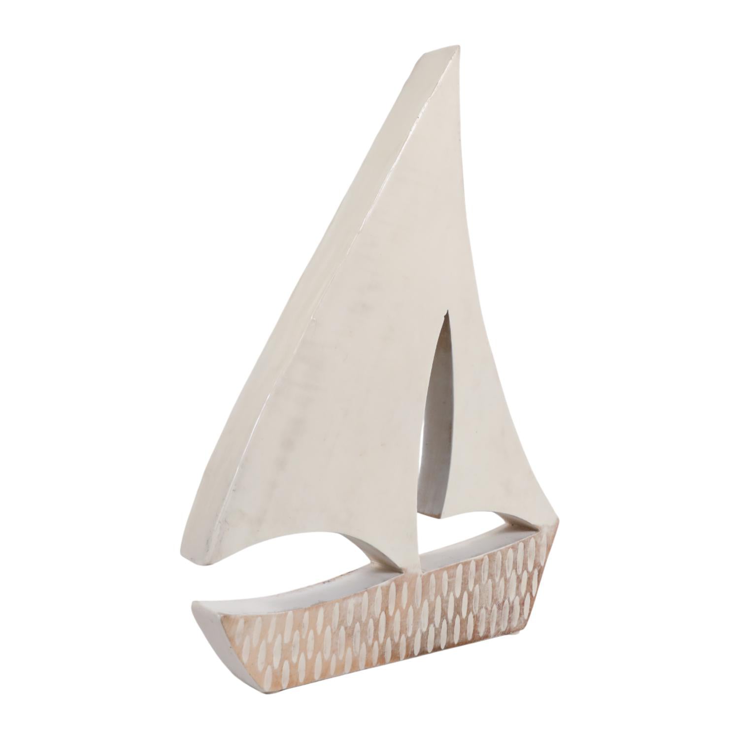 Figura 41X28X5 Beige Barco Marino Lv261