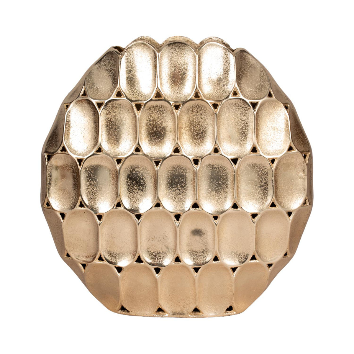 Jarron 43X43X11 Dorado Valencia Lv261