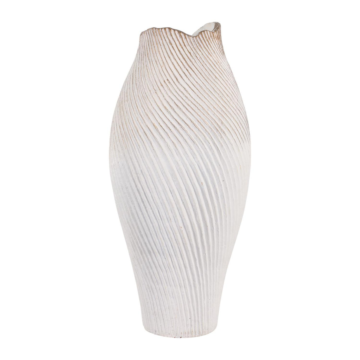 Jarron 64X30X30 Blanco Valencia Lv261
