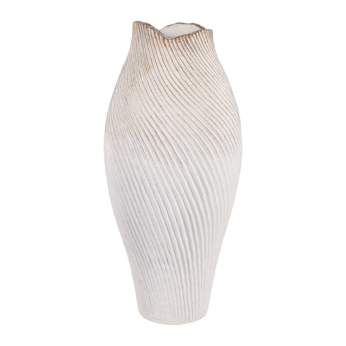 Jarron 64X30X30 Blanco Valencia Lv261