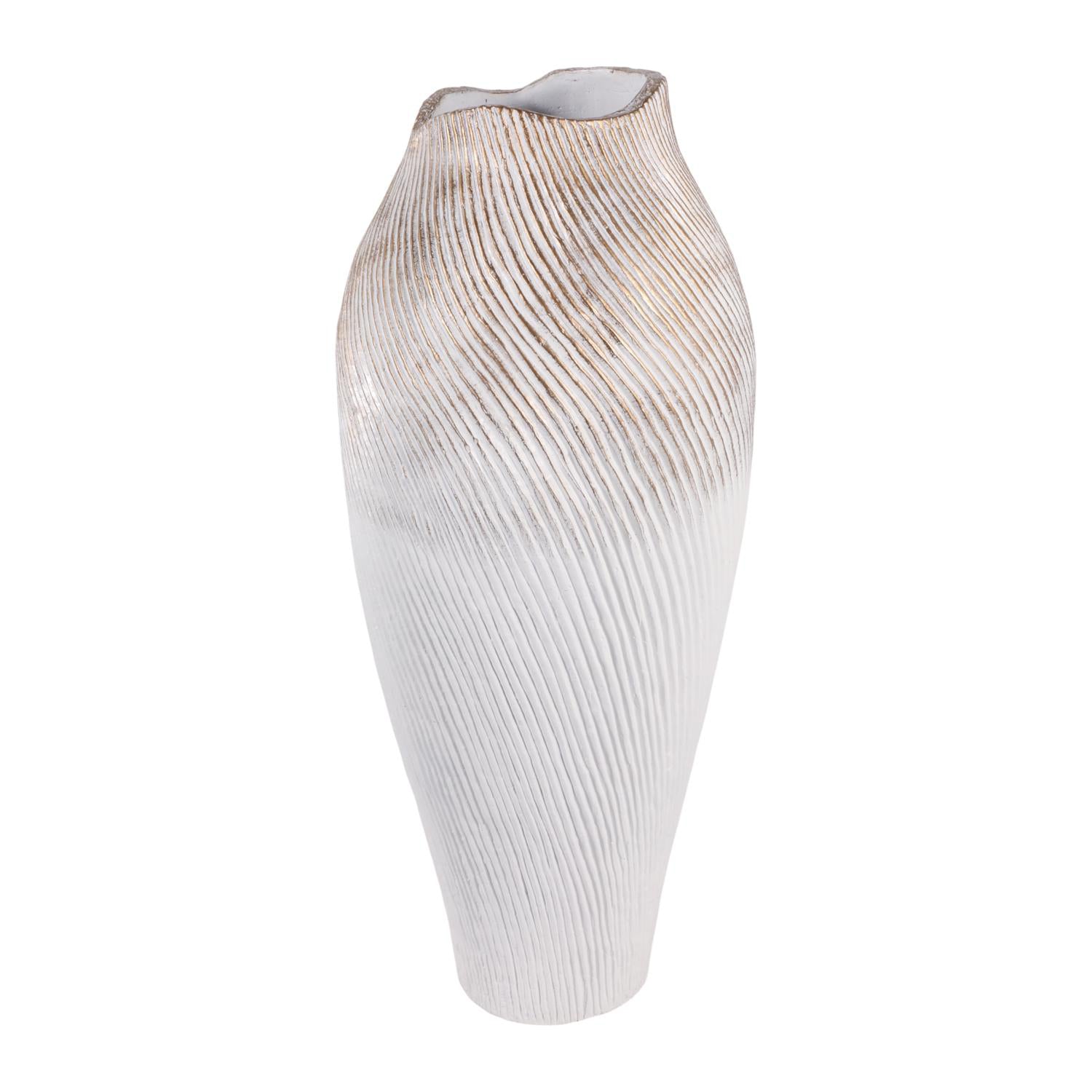 Jarron 81X36X36 Blanco Valencia Lv261