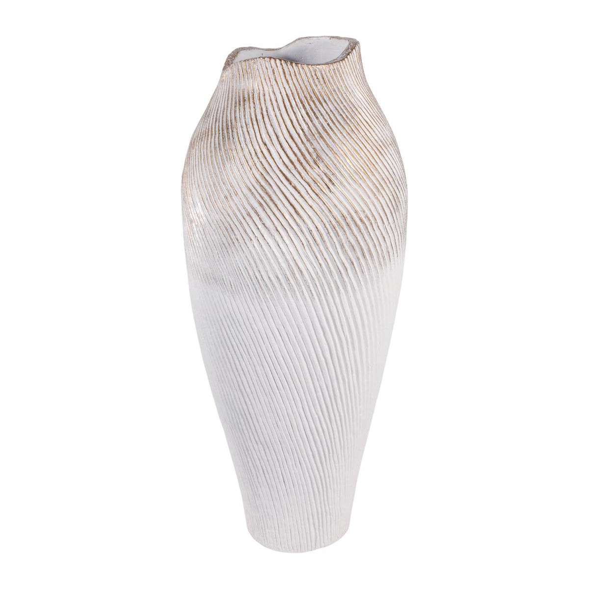 Jarron 81X36X36 Blanco Valencia Lv261