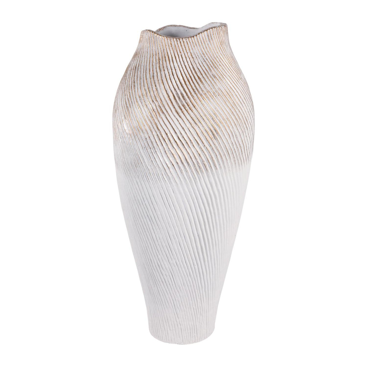 Jarron 81X36X36 Blanco Valencia Lv261