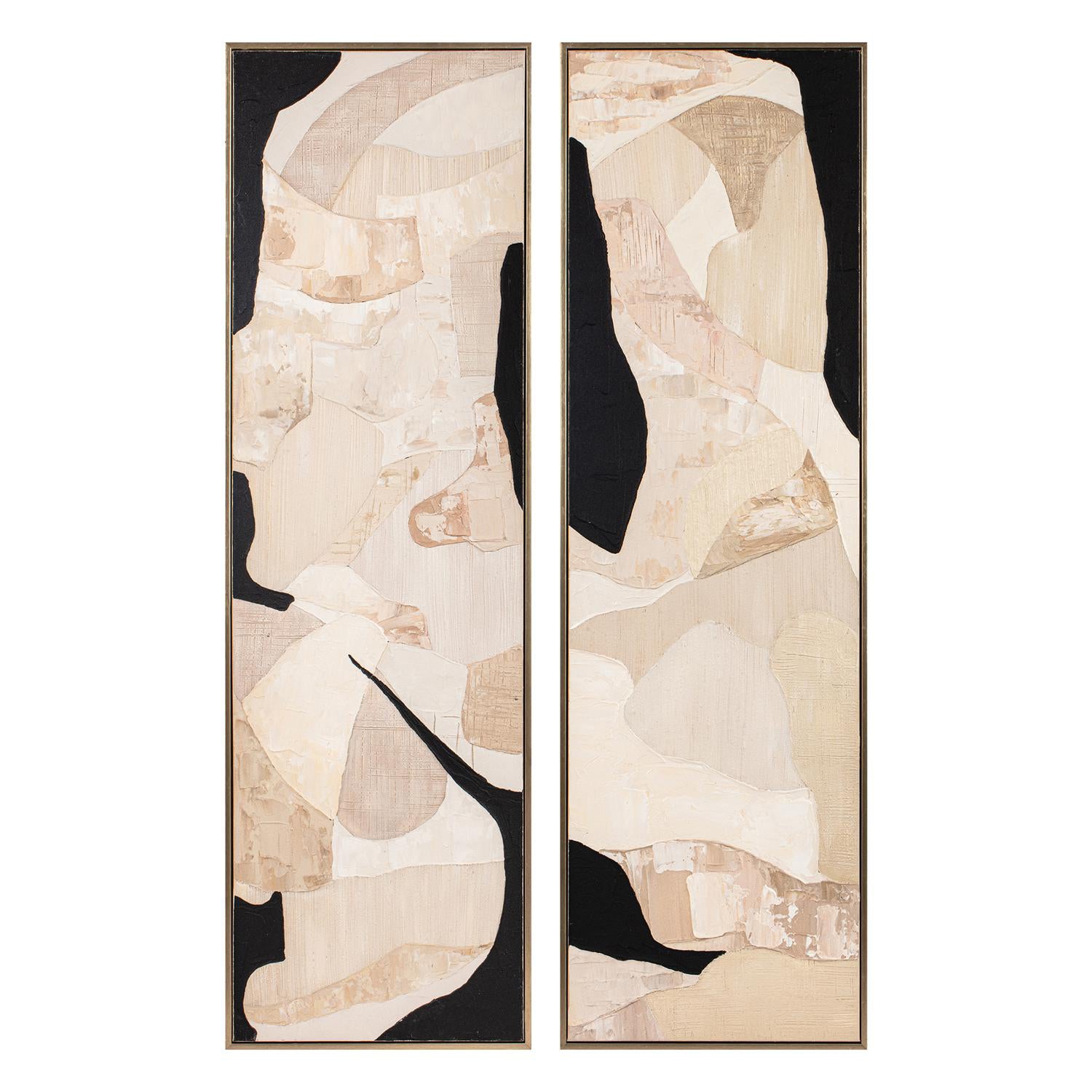 Cuadro 5X56X178 Beige Valen Setx2 Lv261
