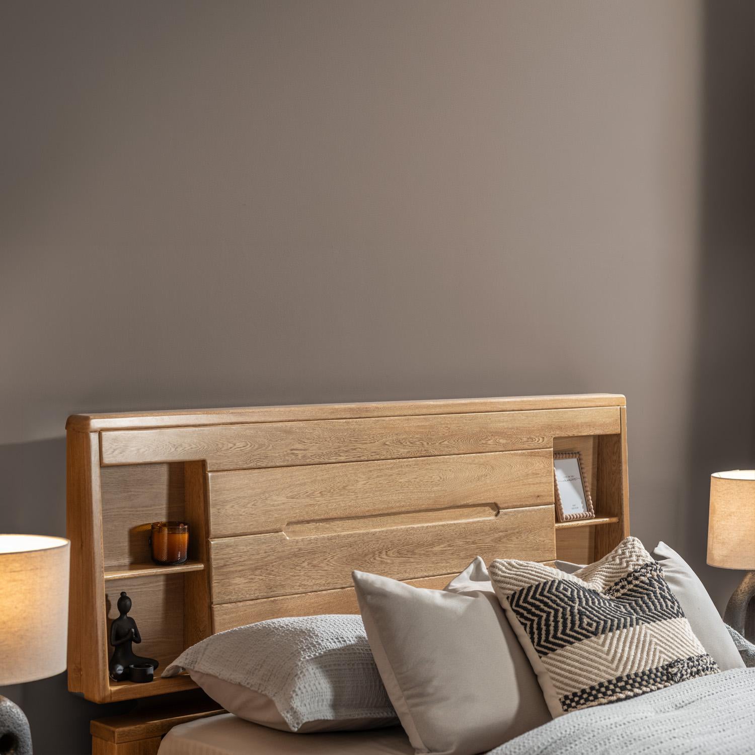 Cama Full Dublin Roble Natural