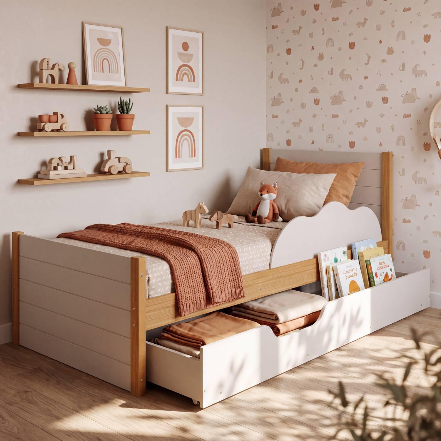 Cama Auxiliar Dúplex Gerry Natural, Off White