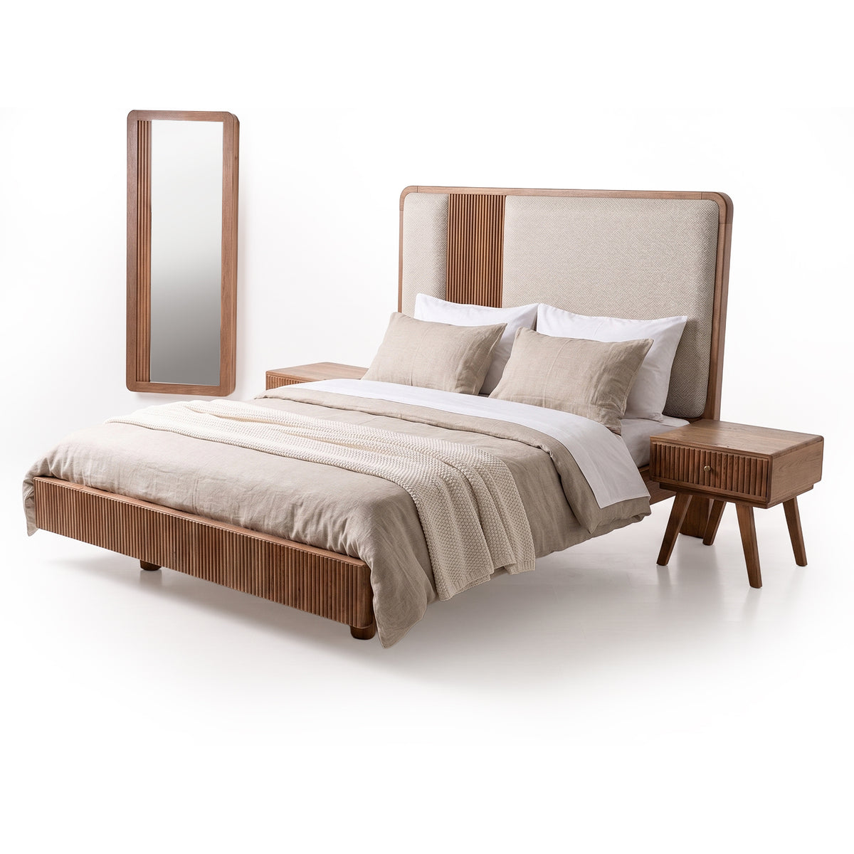 Cama Full Connor Eurolino Arena Natural