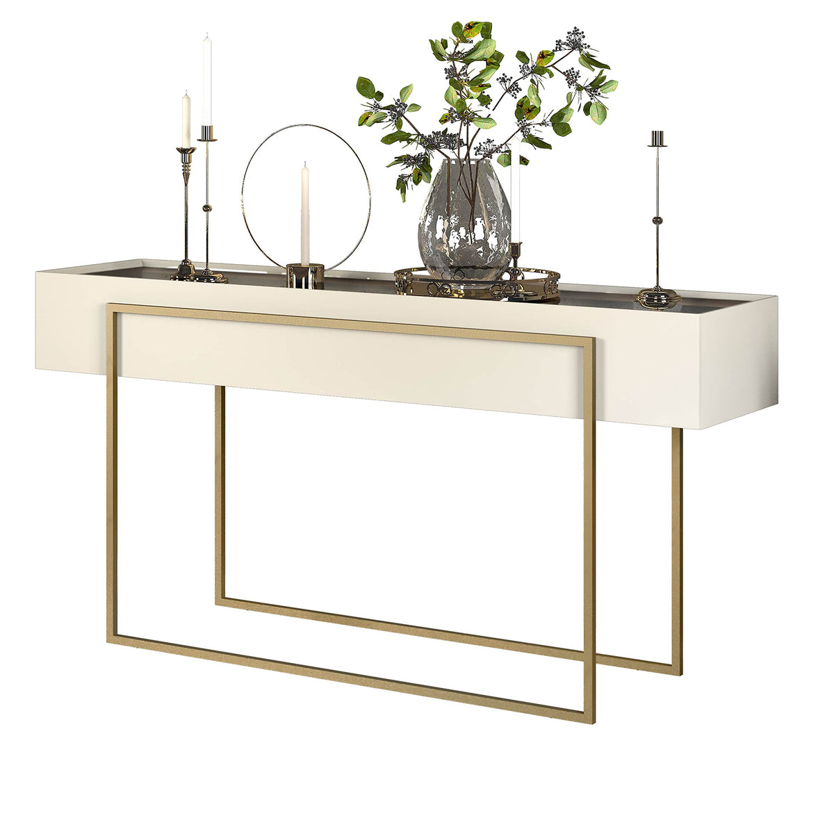 Consola Loft  Off White, Champaña B