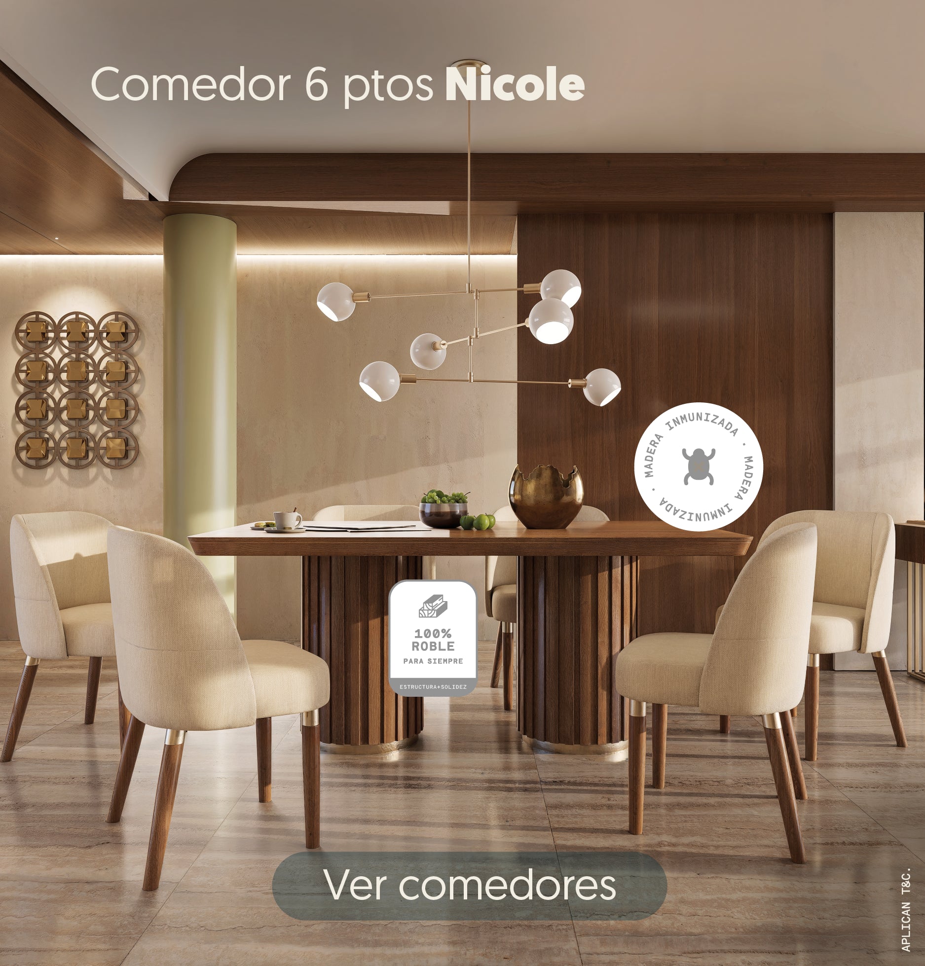 comedor 100% roble