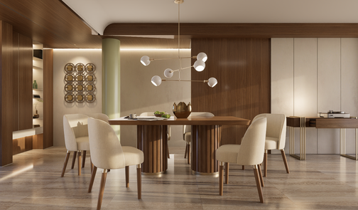 Sala de estar con comedor
