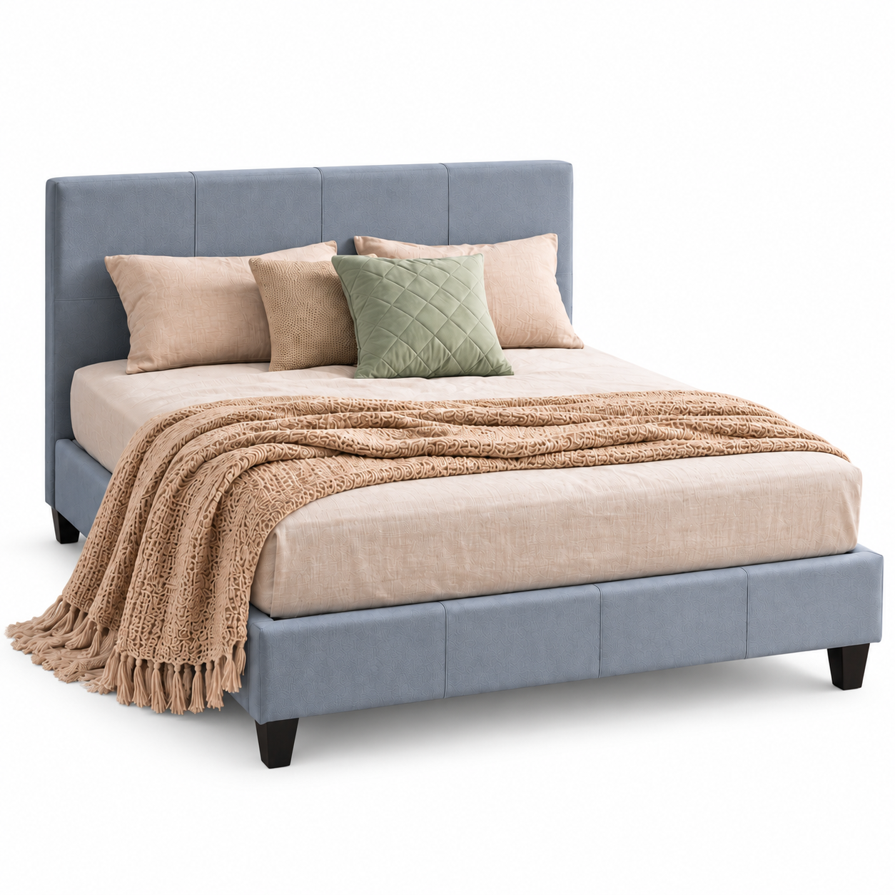 Cama Queen Zurich Azul