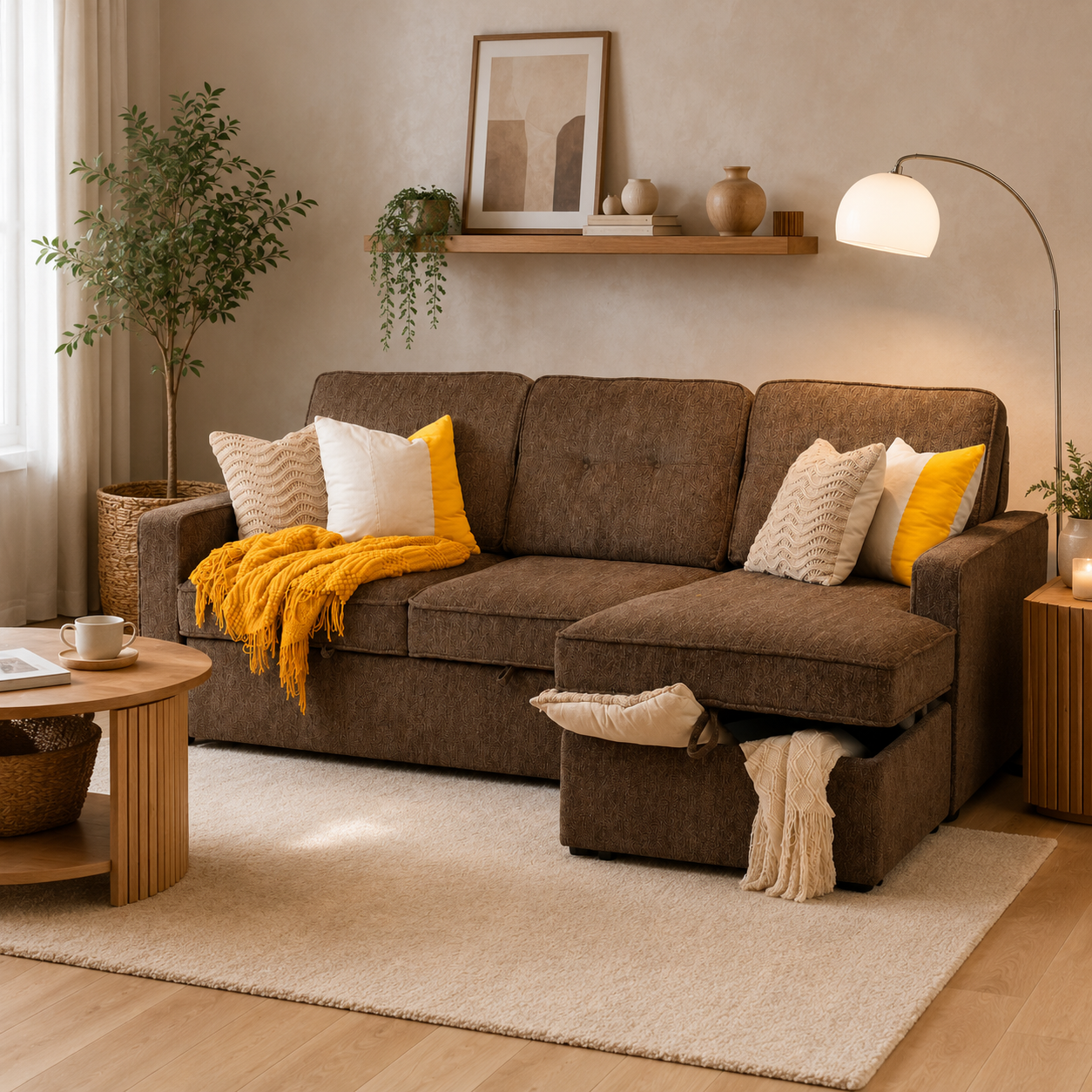 Sala Cama Carter Chenille Chocolate