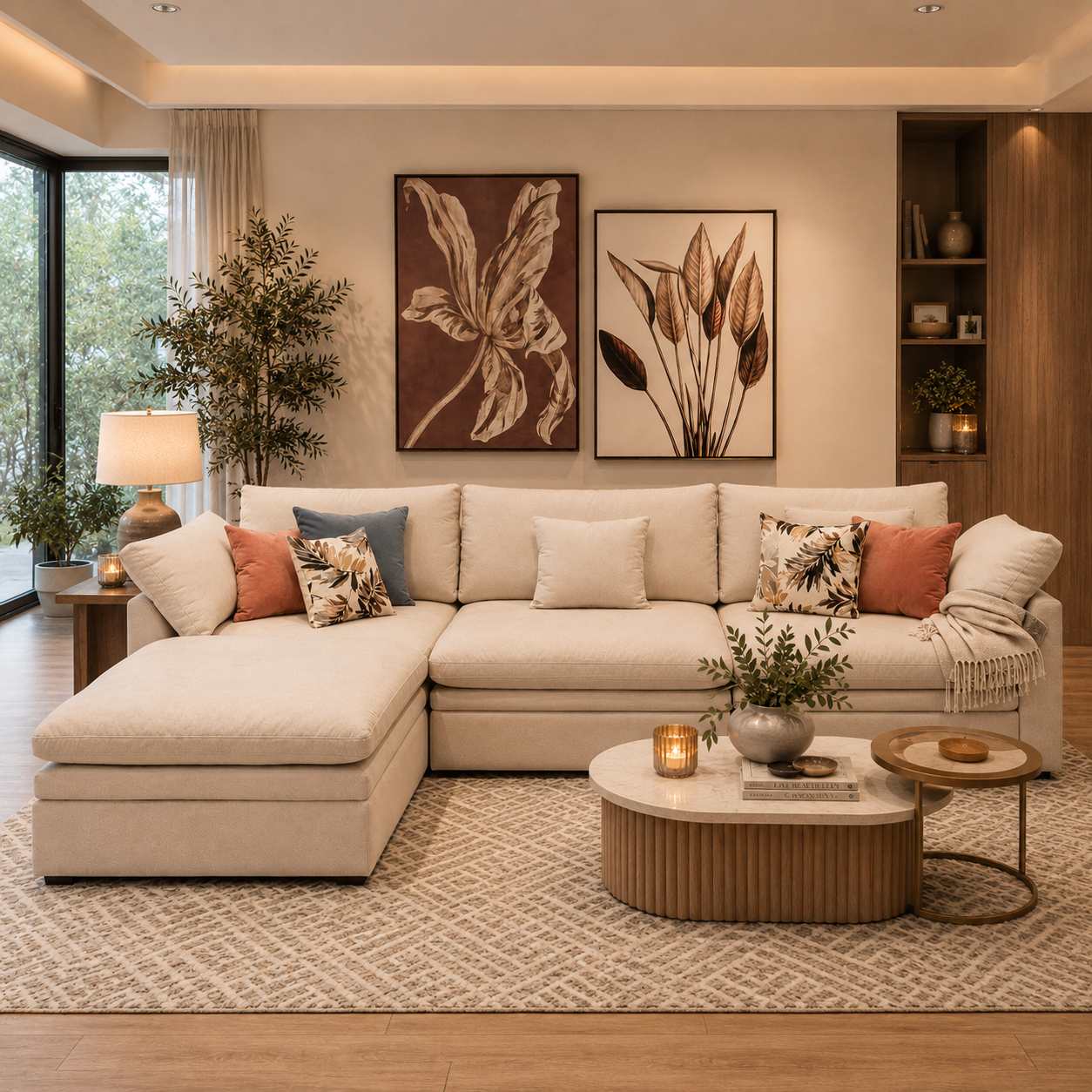 Sala Rinconera Tinna Beige