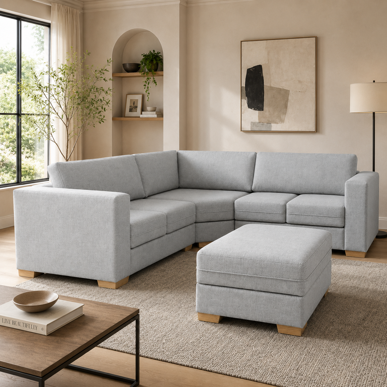 Sala Rinconera Ivory Gris