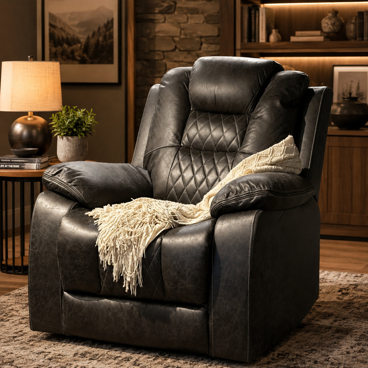 Silla Reclinable Beiying Gris Humo