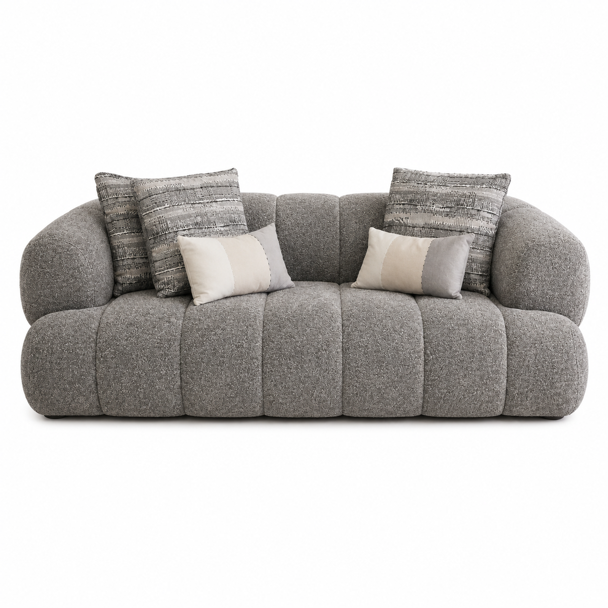 Sofá 3 Ptos Darcy Velvet Gris