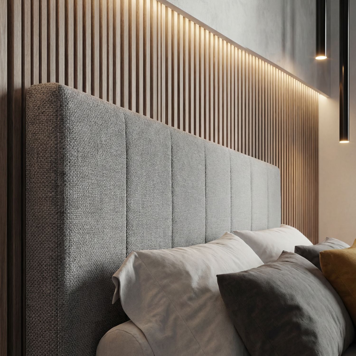 Cama Queen Nala Microfibra Plata