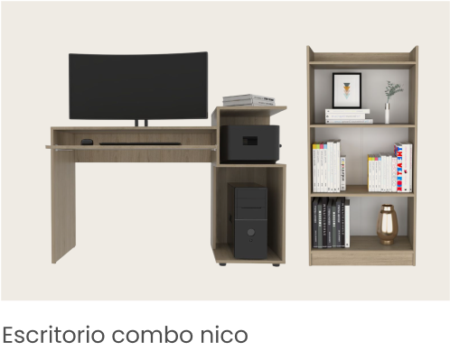  Escritorio Combo Nico Natural