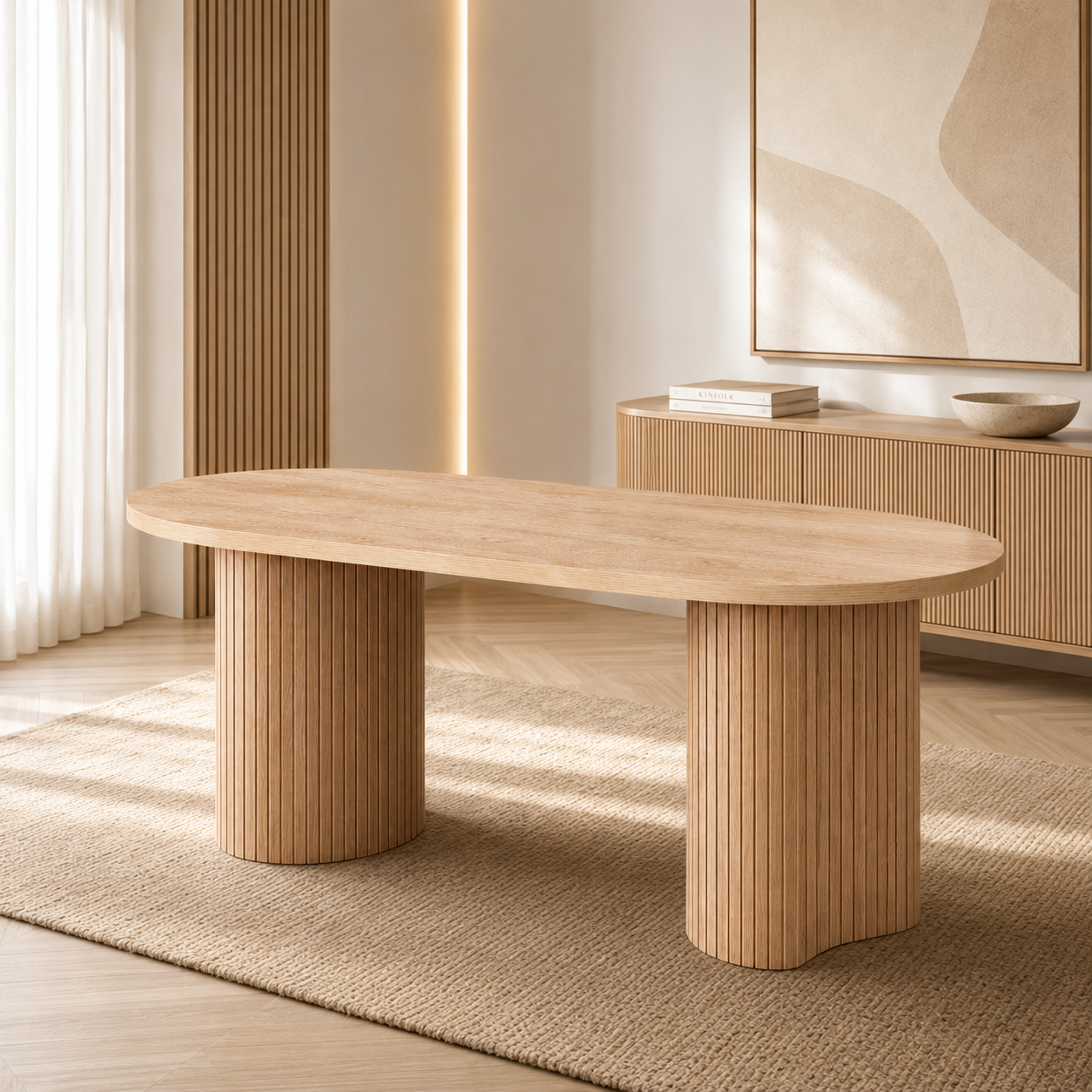 Mesa Comedor 4 Puestos Cami Natural