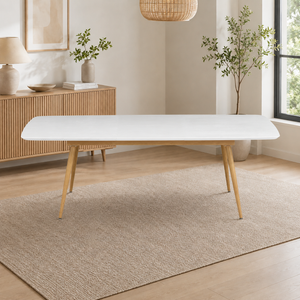 Mesa Comedor 6 Puestos Utah Blanca Extensible