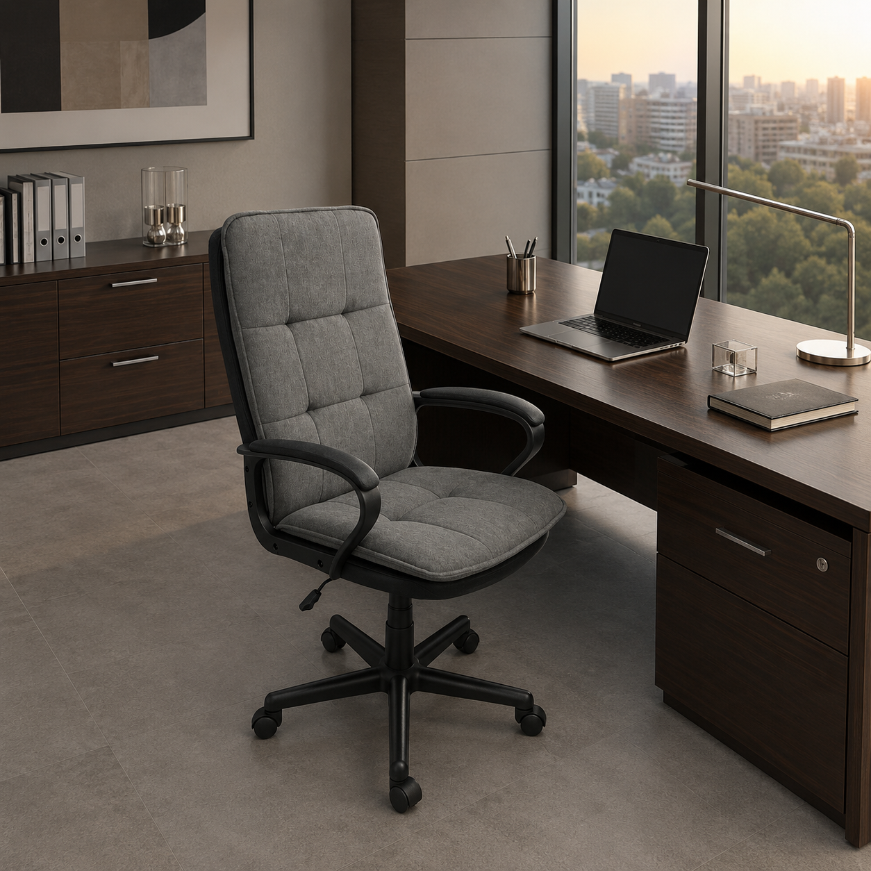 Silla Oficina Tampa Gris