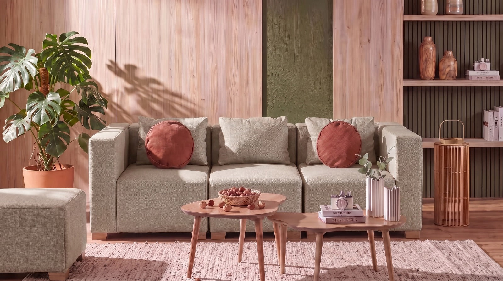 Sala Funcional Fred Icono Taupe, Natural