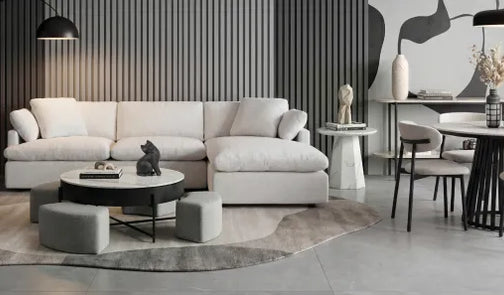 Sala de estar con comedor