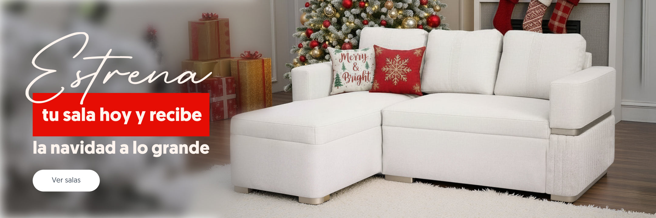 Estrena tu sala hoy y recibe la navidad a lo grande