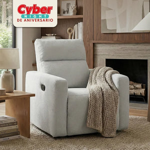Silla Reclinable Caxias Chenille Gris