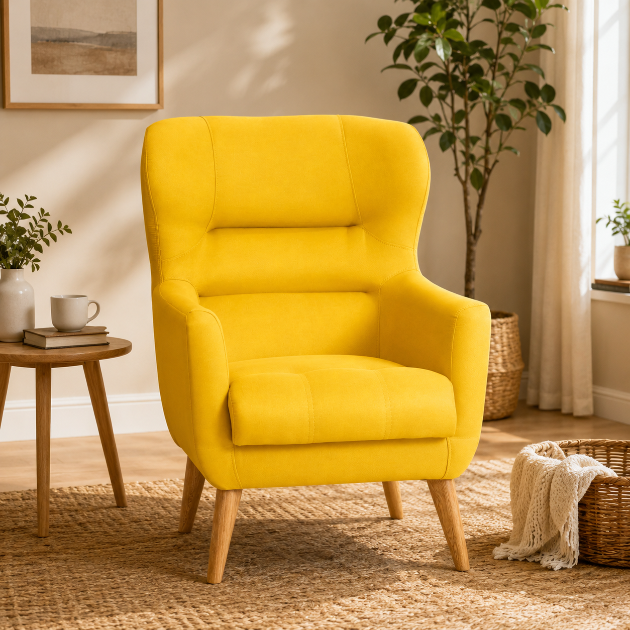 Silla Milenium Lino Amarillo