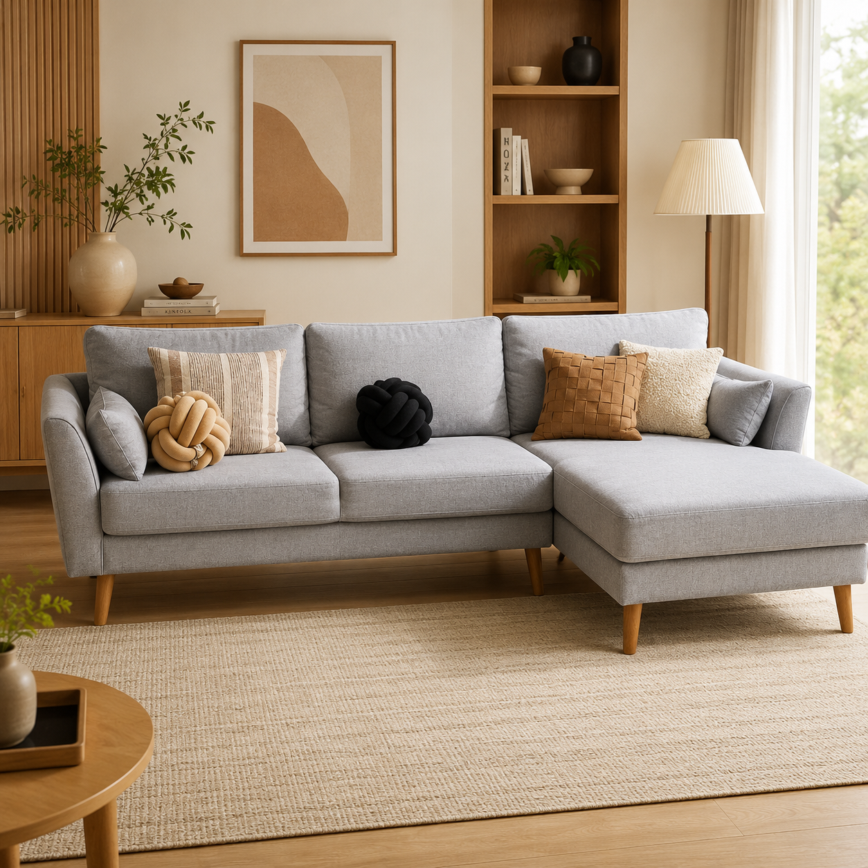 Sala Rinconera Alexa Gris Orientación Derecha