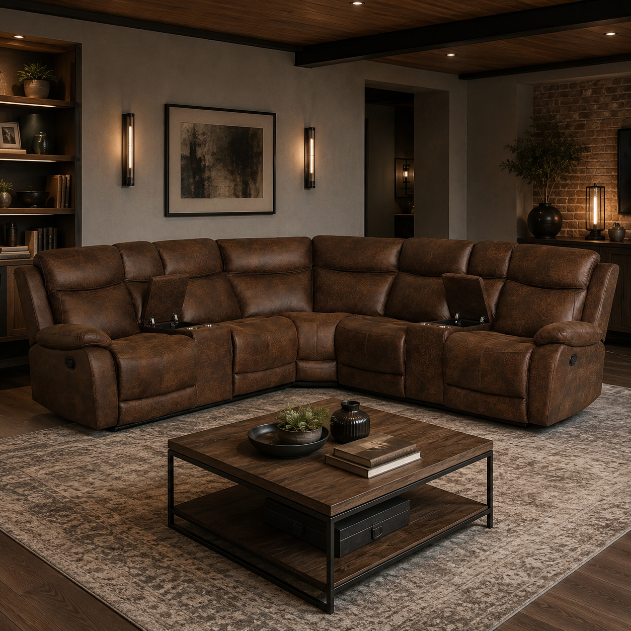 Sala Rinconera Reclinable Andy Chocolate