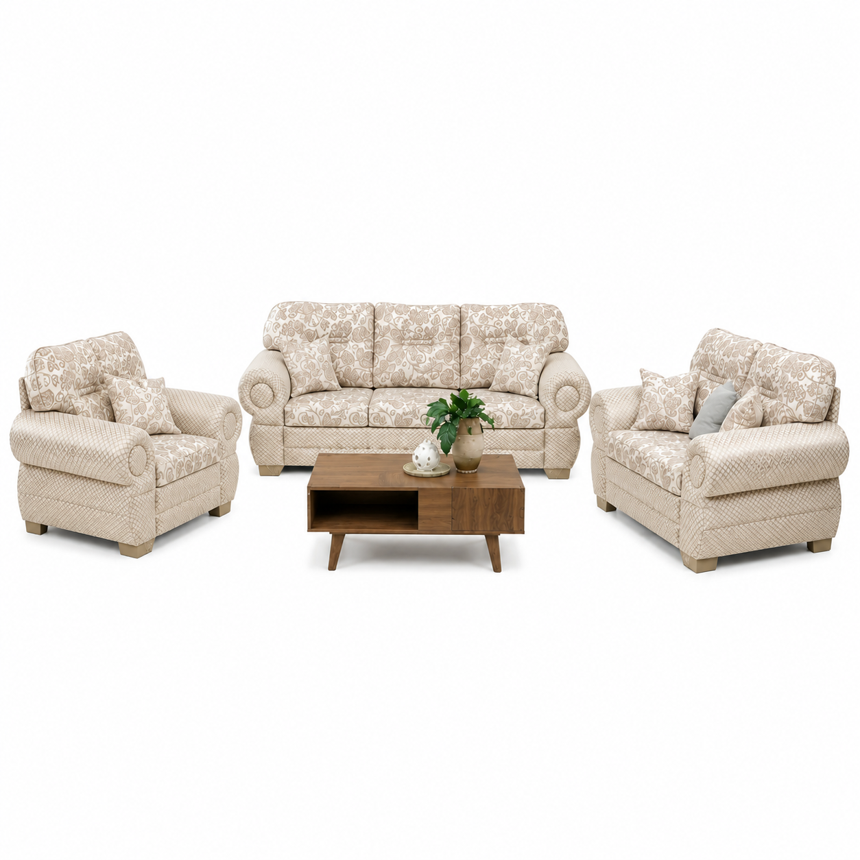 Sala Modular Aragon Chenille Alvin Beige