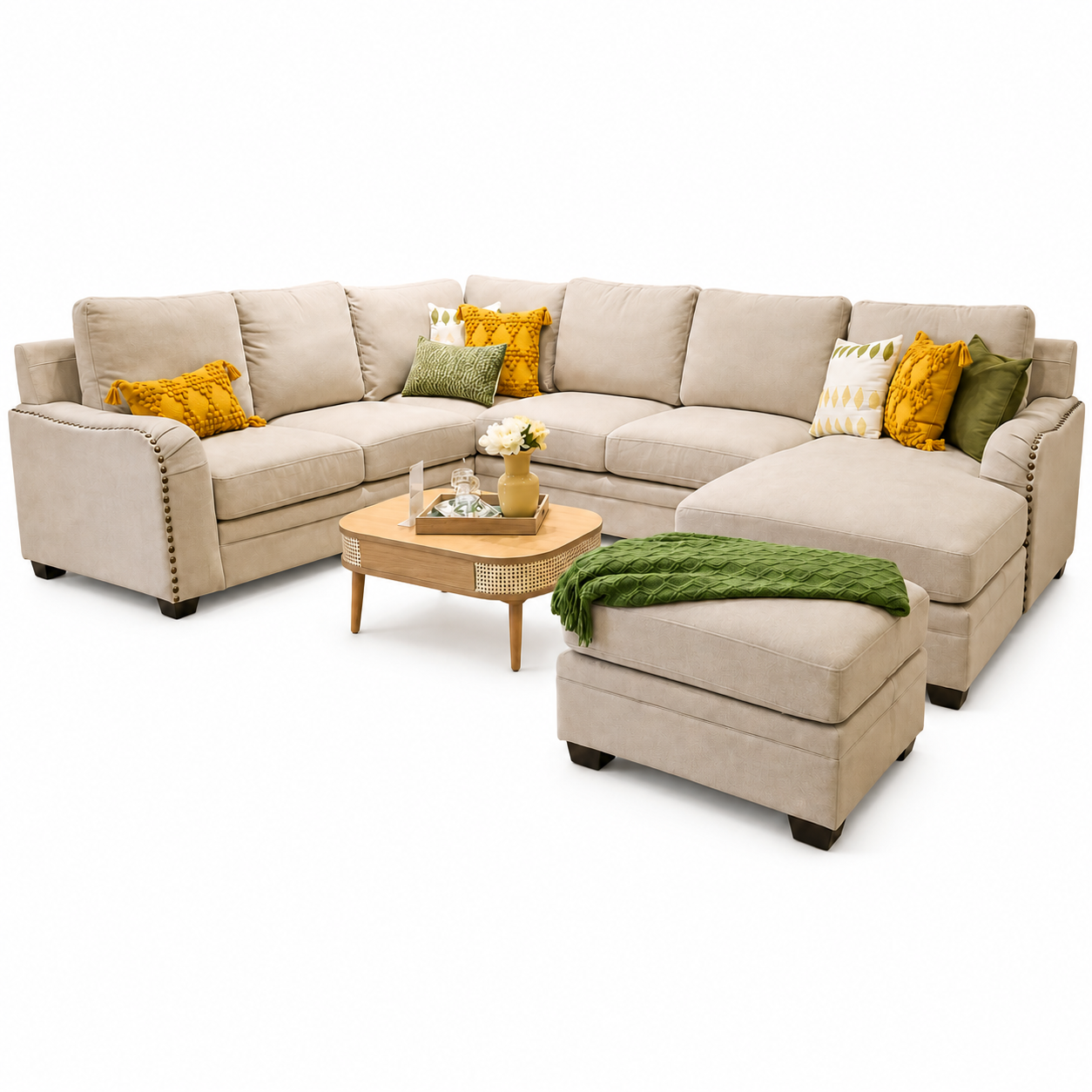 Sala Rinconera Biton Chenille Beige