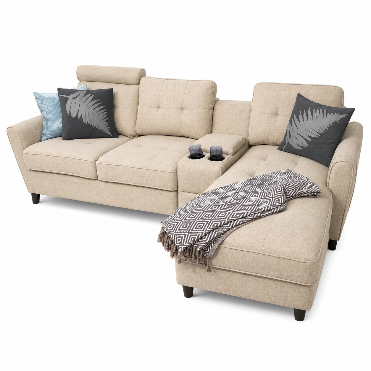 Sala Rinconera Oxford Lino Beige