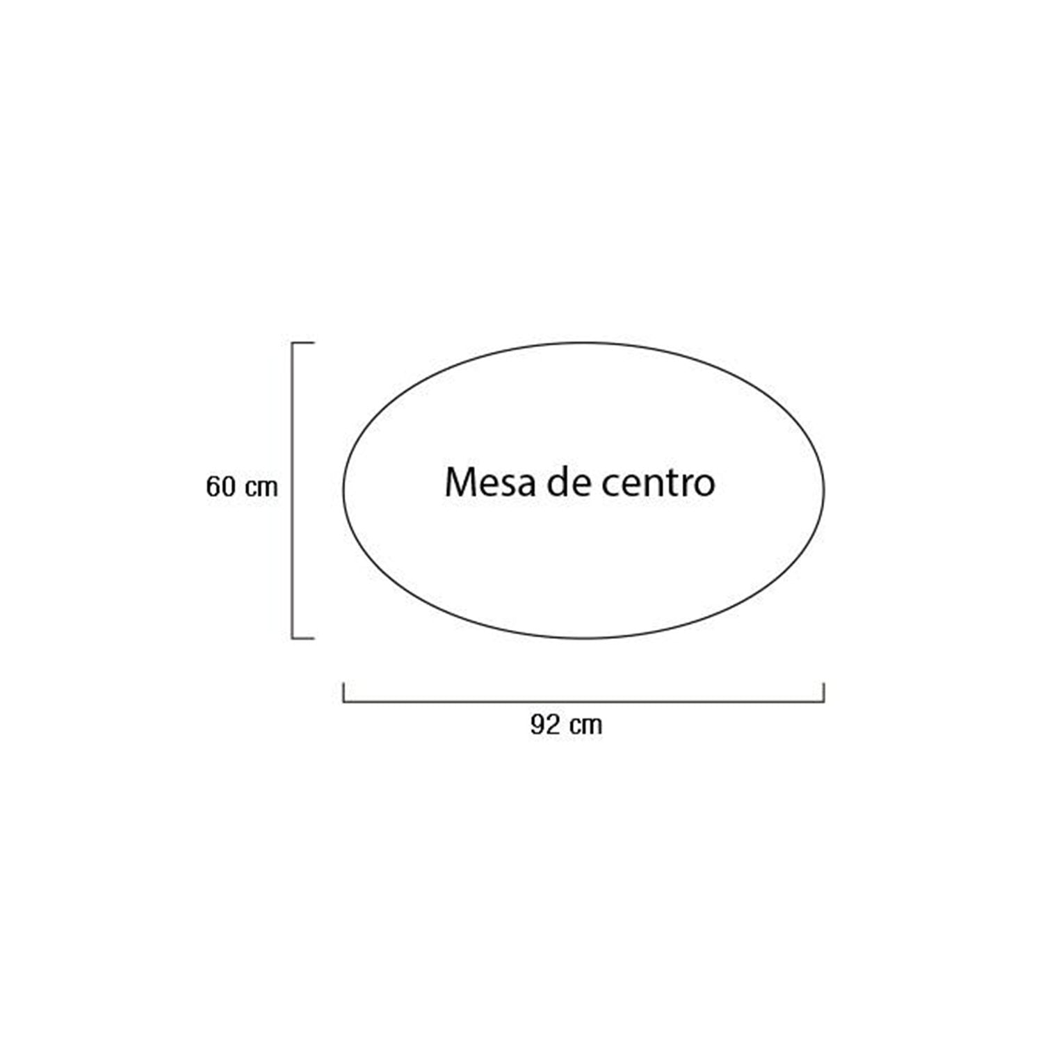 Mesa de Centro Kali Negro, Transparente