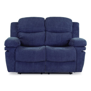 Sofá Reclinable 2 Ptos Nordis Azul