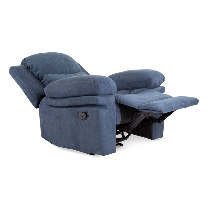 Silla Reclinable Nordis Microfibra Azul