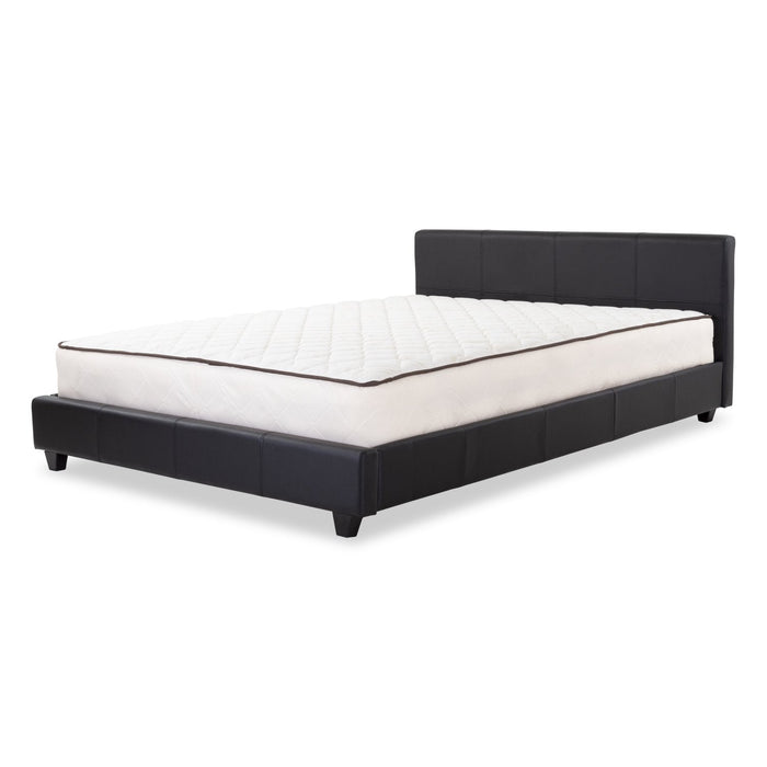 Cama Queen Zurich Eurocuero Negro