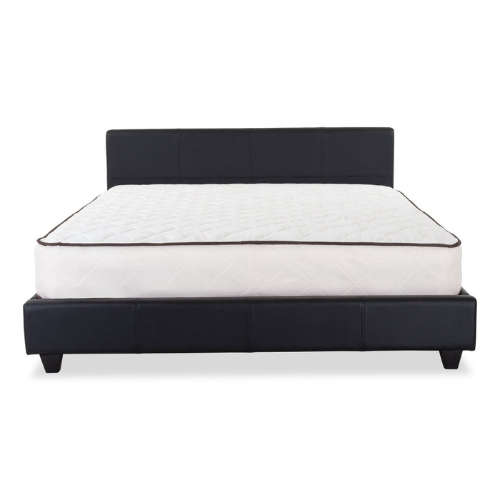 Cama Queen Zurich Eurocuero Negro