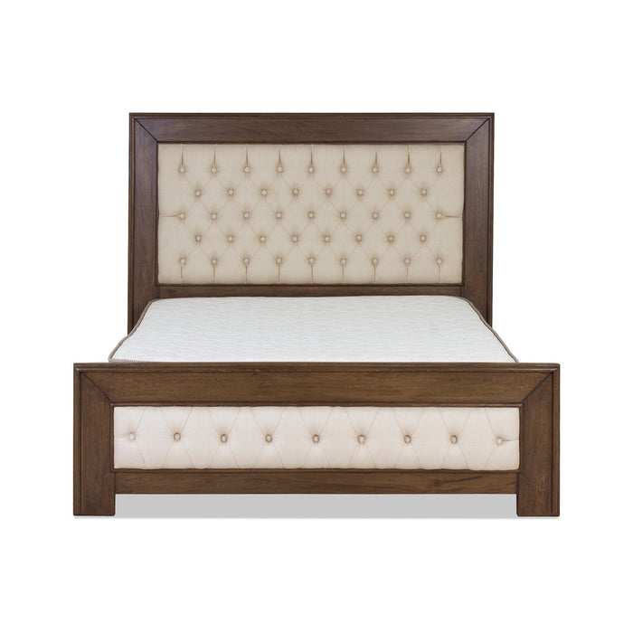 Recámara Queen Ferro Lino Beige, Natural Oscuro