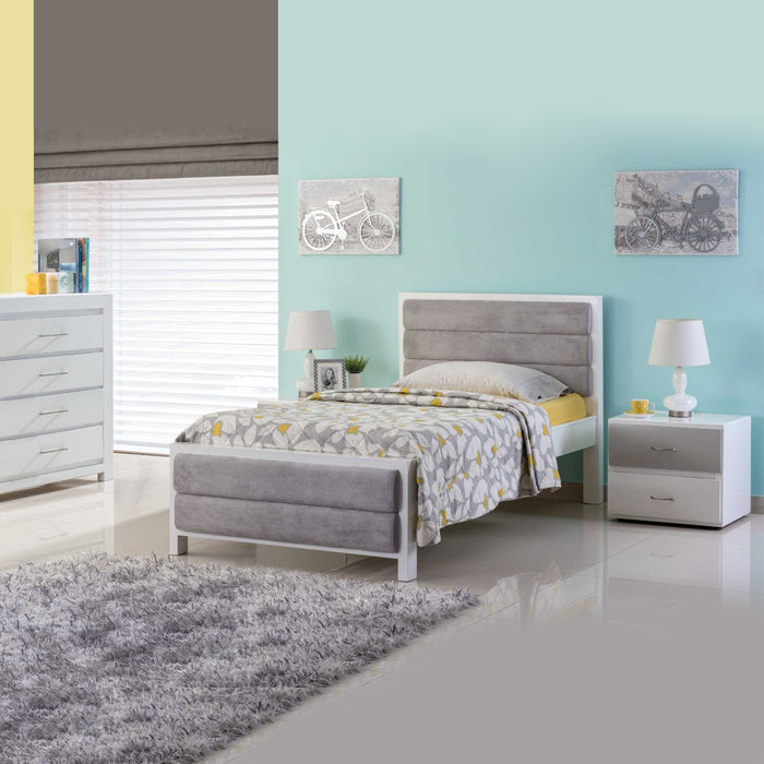 Cama Twin Amoreto Eurolino Gris
