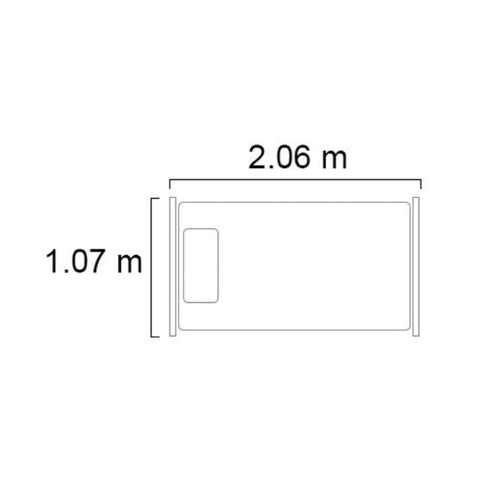 Cama Twin Amoreto Eurolino Gris